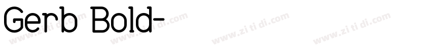 Gerb Bold字体转换